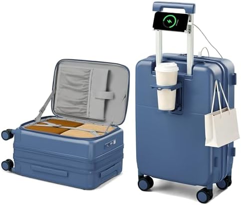 Amazon.com: Hanke 20 Inch Expandable Carry On Luggage 22x14x9